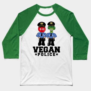 Vegan Police Baseball T-Shirt